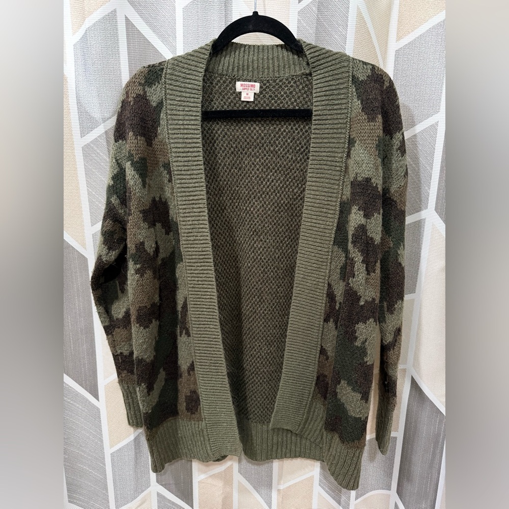 Mossimo Supply Co. Camouflage Open-Front Cardigan